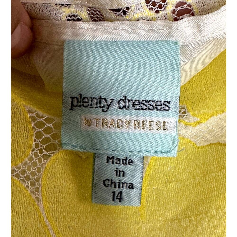 Tracy Reese Yellow Lace Midi Dress - Picture 9 of 10